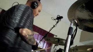 The Showdown quotBlood In The Gearsquot Studio Video Blog 1 Drums [upl. by Pihc]