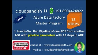 2 HandsOn  Run Pipeline of one project1 ADF from another project2 ADF with pipeline parameters [upl. by Ava]