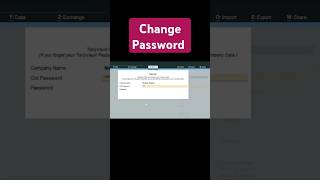 🔥Change Vault Password in Just 2 Seconds Tally Prime 📊 shorts [upl. by Latsryk]