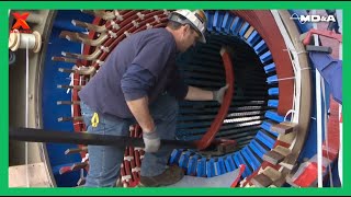 Excellence Technical Skill In High Voltage Electric Motor Rewinding  Super Large Motor And Stator [upl. by Eatnahc]