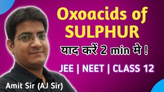 🔥🔥🔥Oxoacids of Sulphur  Inorganic chemistry  Trick to learn easily  Chemistry Inside AJ sir [upl. by Irah]