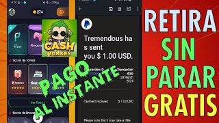 APP Pagando a PAYPAL AL INSTANTE  Cash Monkey [upl. by Ahteres792]