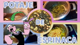 Potaje de espinaca y garbanzos muy sano [upl. by Feldstein]