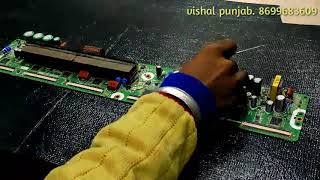 HOW TO REPAIR PLASMA TV NO PICTURE PROBLEM   MODEL 43F4900AR  43H4900AR SAMSUNG PLASMA [upl. by Ynohtnaed]