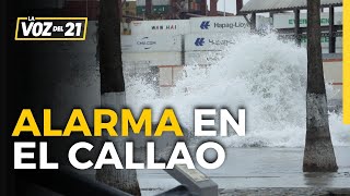 ALARMA EN EL CALLAO Marina de Guerra quotSe producirá oleaje anómalo hasta el viernesquot [upl. by Zapot967]