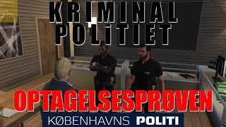 Jim til Optagelsesprøve i KRIMINALPOLITIET  FRA LIVESTREAM [upl. by Nonnek]