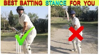 How to Take a Proper Batting Stance in Cricket  Cricket Tips For Beginners [upl. by Ahsinot542]