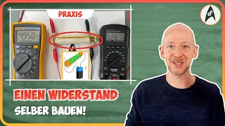 Experiment quotWiderstand selber bauenquot  Lerne Elektronik [upl. by Aindrea871]