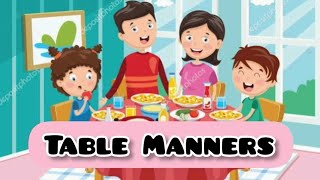 Table Manners  Good Table Manners  Kindergarten  Kids  Educational [upl. by Notnert872]