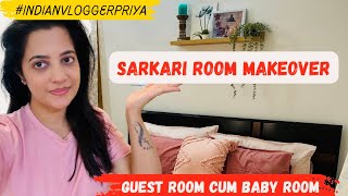 मेरा छोटा सा सरकारी कमरा । guest room makeover of government old house  indianvloggerpriya [upl. by Stanleigh]