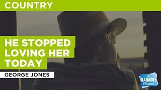 He Stopped Loving Her Today  George Jones  Karaoke with Lyrics [upl. by Ronnoc]