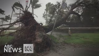 Cyclone Debbie smashes into Queensland coast [upl. by Nawk]