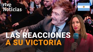 ARGENTINA TRUMP BOLSONARO y ABASCAL felicitan a MILEI por su VICTORIA en las PRESIDENCIALES  RTVE [upl. by Jayson]