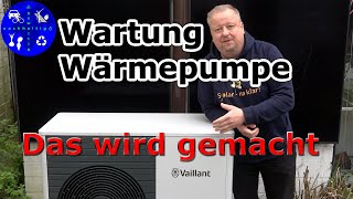 Wartung unserer Vaillant Wärmepumpe  Das wurde gemacht [upl. by Lenoj]