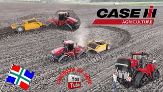 Case IH Quadtrack 500 kilverdozerbak Veenstra Dienstverlening Oudeschip oost Groningen farmers [upl. by Schroer]