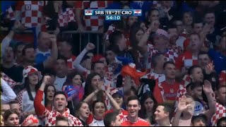 HRVATSKI NAVIJAČI PJEVAJU quotTKO NE SKAČE PRAVOSLAVACquot  HRVATSKA  SRBIJA EHF EURO 2020 RUKOMET GRAZ [upl. by Eniawed]