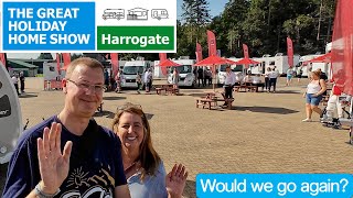 The Great Holiday Home Show Harrogate  Campervans Motorhomes and Caravans too [upl. by Ahtrim262]