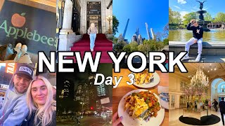 New York Day 3 Vlog  Applebees Pedicab Tour Around Central Park amp Night Bus Tour [upl. by Oza960]