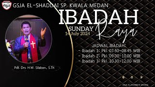 Ibadah Raya Streaming 1 GSJA El Shaddai  pkl 0730  0840  14 Juli 2024 [upl. by Hoagland416]