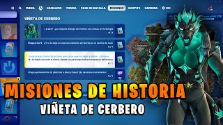 COMO COMPLETAR TODAS las MISIONES de HISTORIA VIÑETA de CERBERO en FORTNITE GUÍA COMPLETA [upl. by Desmund]