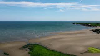 Gormanston Beach Ireland coastline 4k drone [upl. by Dupaix333]