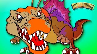 SPINOSAURUS SONG  Dinosaur Battles  Spinosaurus vs TRex  Dinosaur Songs by Howdytoons [upl. by Mossolb]