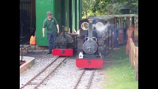 South Downs Light Railway quotVisiting Locos Galaquot Saturday 26th May 2018 [upl. by Enellek]