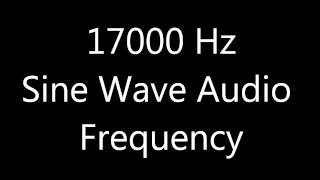 17000 Hz 17 kHz Sine Wave Sound Frequency Tone [upl. by Calhoun628]