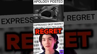 Suga Admits MistakeRegret and Apology Explained kpop bts suga [upl. by Atilal]