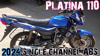 Bajaj platina110 with ABS braking review 2024 model tamil [upl. by Eanat988]