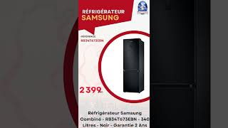 Réfrigérateur Samsung Combiné RB34T673EBN 340 Litres Noir Garantie 2 Ans [upl. by Anahsak181]