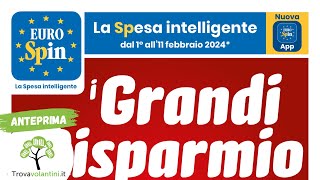 VOLANTINO EUROSPIN dal 1 al 11 febbraio 2024 anteprima [upl. by Allare933]