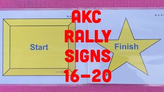 AKC Rally Novice Signs 1620 Explained and Demoed [upl. by Shina]