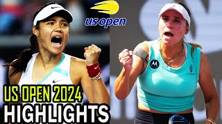 Emma Raducanu vs Sofia Kenin Highlights  US Open 2024 [upl. by Rinum]