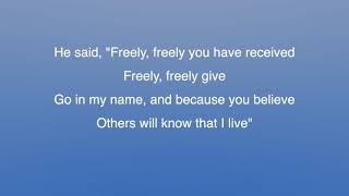 Freely Freely God Forgave My Sin  hymn instrumental lyrics [upl. by Ivett]