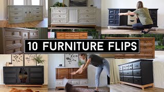 10 Inspiring Furniture Flips Ep 2  Beautiful Furniture Makeovers  Furniture Flips [upl. by Sugna929]