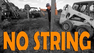 Backsighting Fence Posts with No String  Field Demo [upl. by Basso]