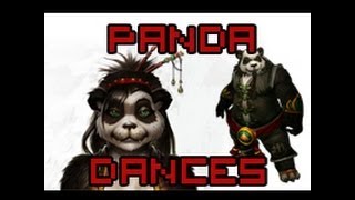 WoW Female and Male Pandaren Race Dances With Origin of Dance [upl. by Madel]