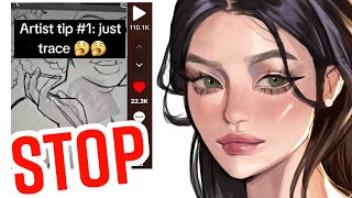 IM SO TIRED OF TIKTOK ART TUTORIALS [upl. by Gitlow]