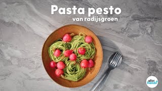 Pasta pesto van radijsgroen  Recept  Allerhande [upl. by Verlee]