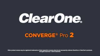 ClearOne CONVERGE Pro 2 DSP Mixers [upl. by Llennod]