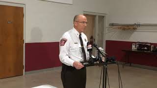 Sangamon Co Sheriff Jack Campbell at 12820 press conference about the plane crash near Spfld [upl. by Eigroeg941]