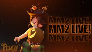 Playing MM2 with fans Halloween [upl. by Nosydam]