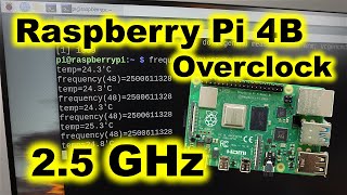 Raspberry Pi 4B Insane Overclock To 25 Ghz  Monitored With The InfiRay P2 Pro [upl. by Ahseyt]