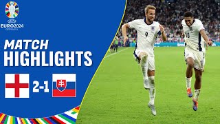 England vs Slovakia  21  Highlights  UEFA Euro 2024  jude bellingham goal [upl. by Sukul]