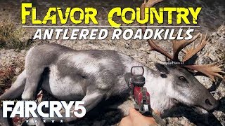 Flavor Country How to Collect Meat from Antlered Roadkills Chads Mission Walkthrough  Far Cry 5 [upl. by Dewhurst]