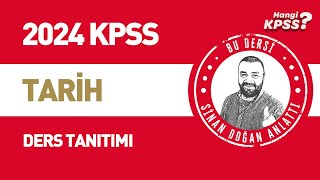 2024 KPSS Tarih Ders Tanıtım Sinan Doğan Hangi KPSS 2024kpss kpsstarih [upl. by Ahsemik]