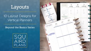 10 Layout Designs for Vertical Planners  Beyond the Basics  Happy Planner Vertical [upl. by Juditha]