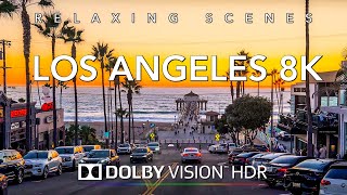 Driving Los Angeles in 8K HDR Dolby Vision  Santa Monica to Palos Verdes California [upl. by Htidirem]