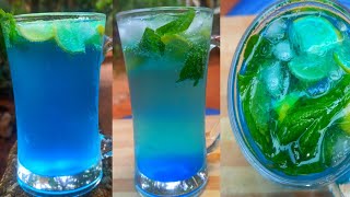 mojito recipe malayalamblue curacao mojitoblue lemonadesummer special ifthar drink malayalam [upl. by Ellon]